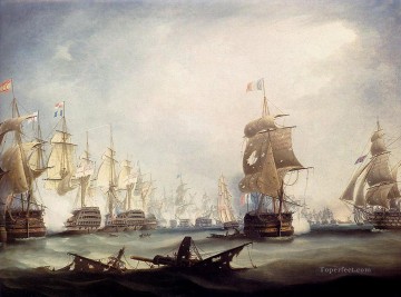 風景 Painting - トラファルガー海戦 1805 軍艦